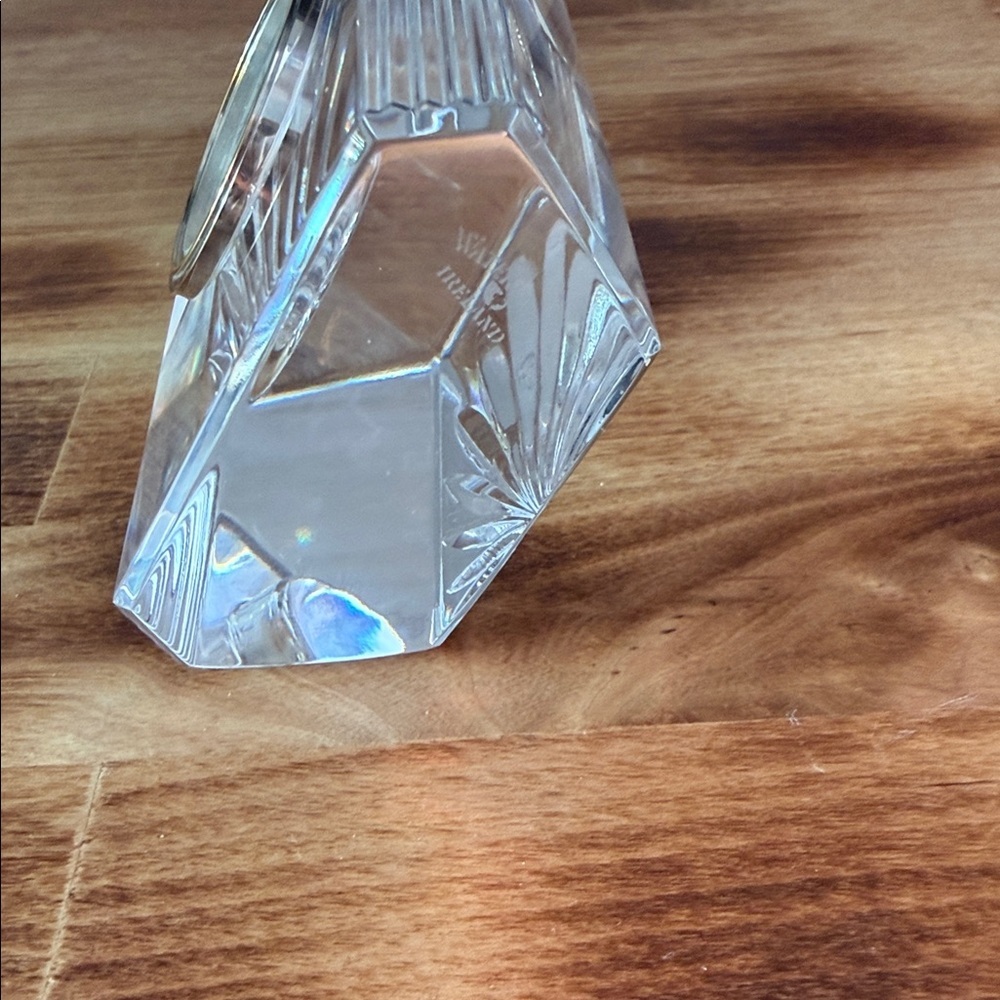 Waterford Crystal Clock with Gold Trim - Picture 6 of 11